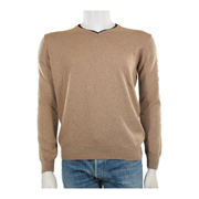 Enzo di Milano Pull double col V cashemi