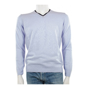 Enzo di Milano Pull double col V cashemi