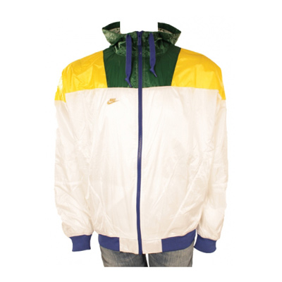 Nike Veste sportswear windrunner blanc vert jaune bleu