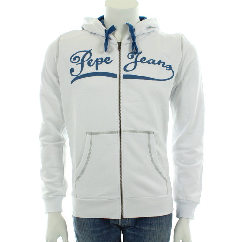 Veste Tulisa blanche. Un mod�le ind�modable et tr�s confortable. Capuche av