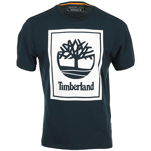Timberland Stack Logo Tee - Bleu marine