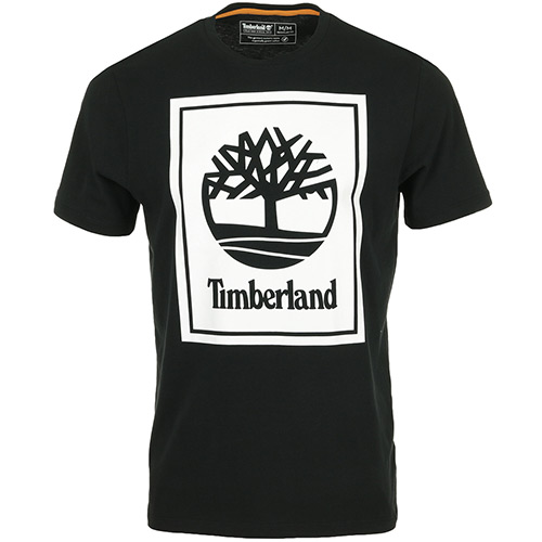 Timberland Stack Logo Tee - Noir