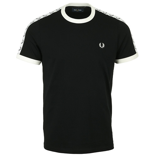 Fred Perry Taped Ringer - Noir