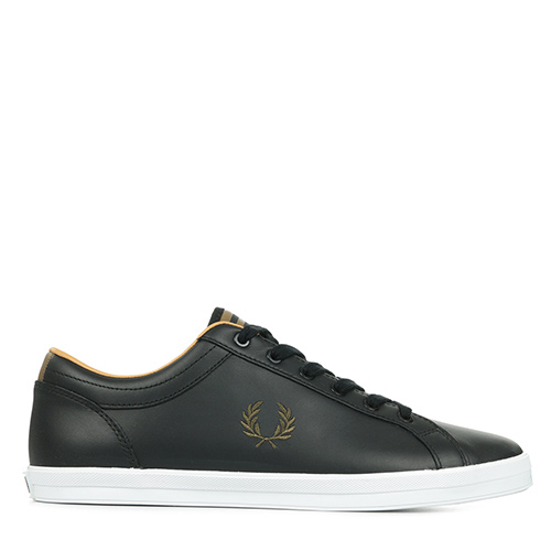 Fred Perry Baseline Leather - Noir