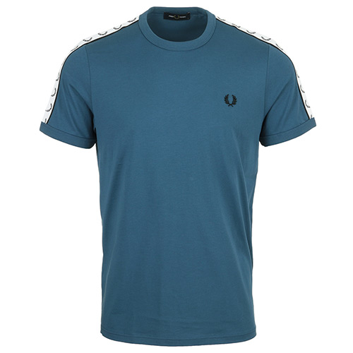 Fred Perry Taped Ringer Tee-Shirt - Bleu
