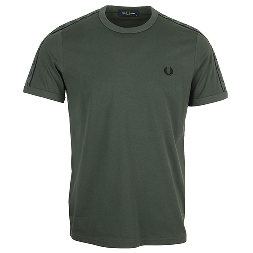 Fred Perry Contrast Tape Ringer - Vert olive