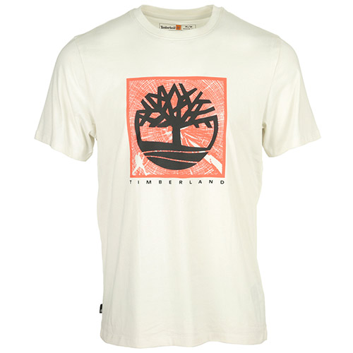 Timberland Tree Logo Short Sleeve - Ecru