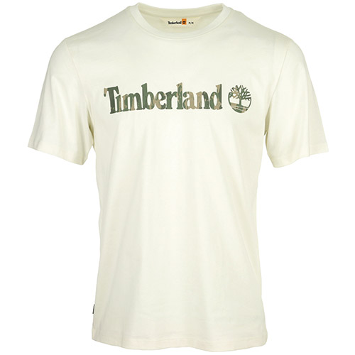 Timberland Camo Linear Logo Short - Blanc