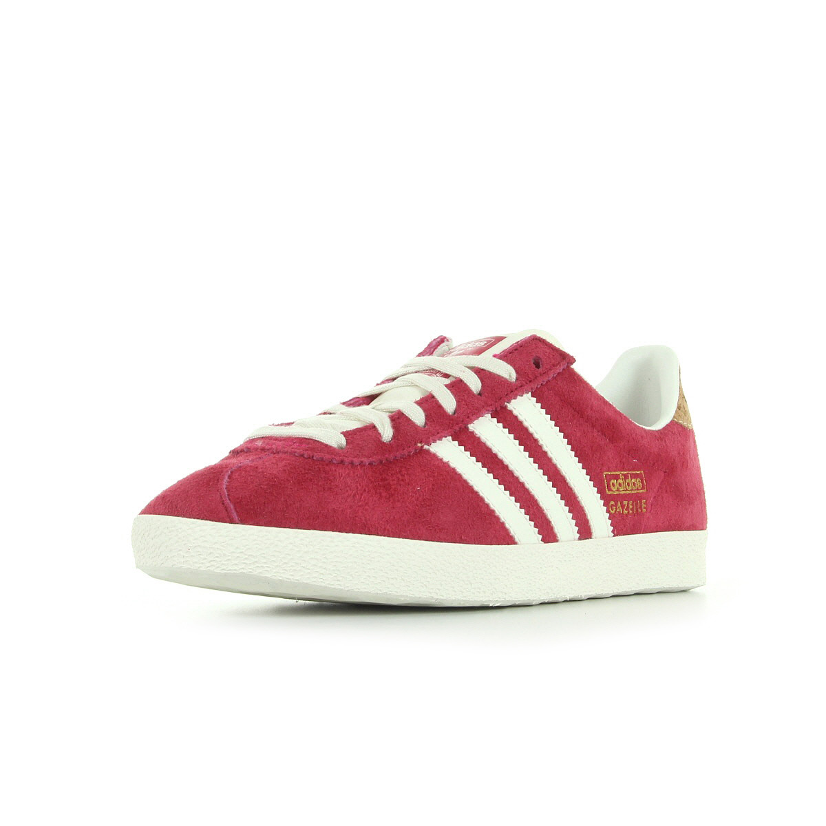 Chaussures baskets Adidas Femme Gazelle OG W taille Rose Cuir Lacets
