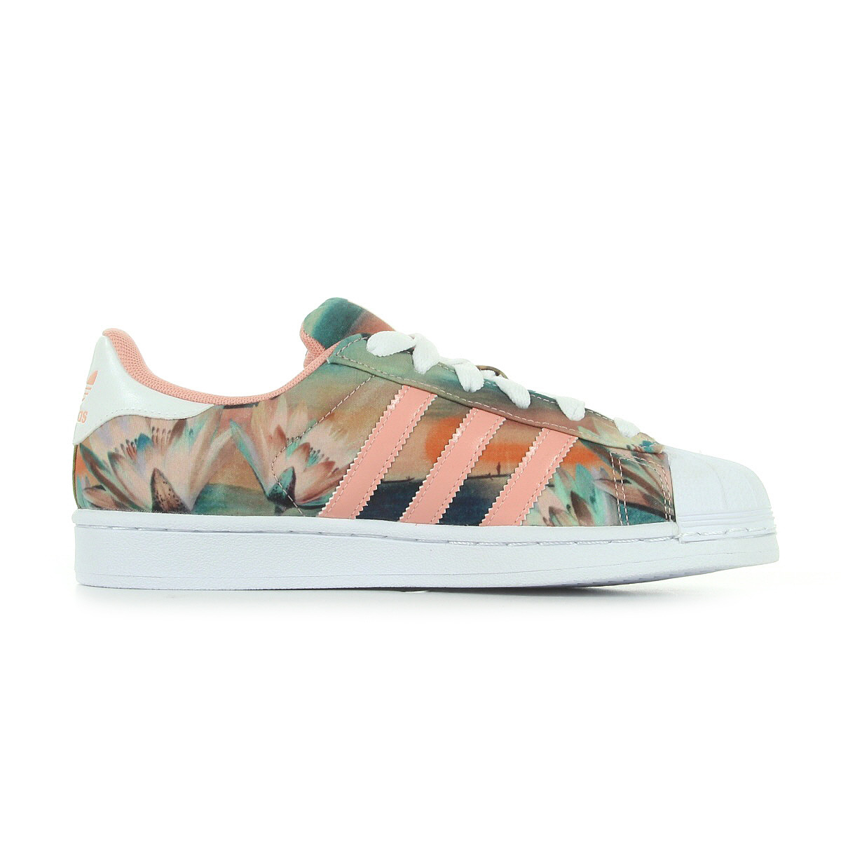 baskets Adidas Femme Superstar W taille Rose pâle Synthétique