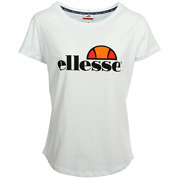 Ellesse Tee-Shirt Oversize Femme Col Rond Uni Blanc