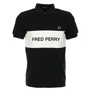 Fred Perry Printed Panel Pique Shirt