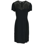 PS by Paul Smith Robe Courte Cintrée Fluide Dentelle