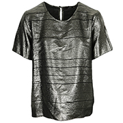 PS by Paul Smith Top col rond ample lamé Swirl