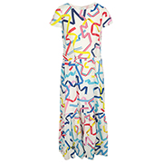 Paul Smith Robe Longue Cintrée Soie