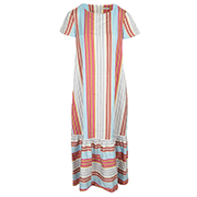 Paul Smith Robe Longue Evasée Rayures