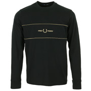 Fred Perry Embroidered Panel LS T-Shirt