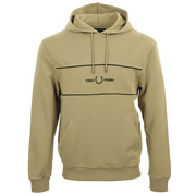 Fred Perry Embroidered Panel Hooded Sweatshirt