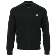Fred Perry Textured Knitted Bomber Jacket