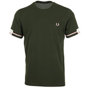 Fred Perry Abstract Tipped T-Shirt