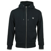 Fred Perry Hooded Zip through Sweatshirt