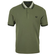 Fred Perry Striped Collar Polo Shirt