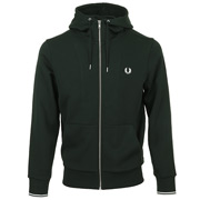 Fred Perry Hooded Zip Trough Sweatshirt