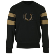Fred Perry Branded Tipped Sleeve Sweatshirt