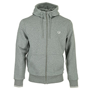 Fred Perry Hooded Zip through Sweatshirt