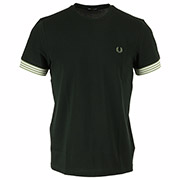 Fred Perry Striped Cuff T-Shirt