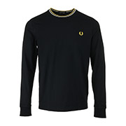 Fred Perry Long Sleeve Twin Tipped Tee Shirt