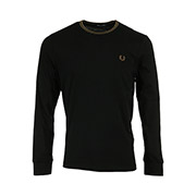 Fred Perry Long Sleeved Twin Tipped Tee Shirt