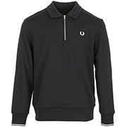 Fred Perry Half Zip Collared Sweatshirt