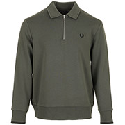 Fred Perry Half Zip Collared Sweatshirt