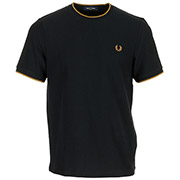 Fred Perry Trim Detail Crepe Pique T-Shirt