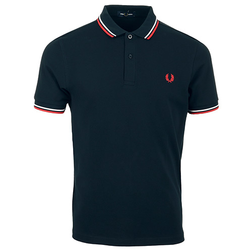 Fred Perry Twin Tipped Shirt - Bleu marine