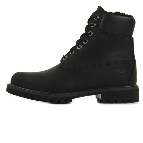 Timberland 6 In Fur Warm Black Roughcut Warm Lined