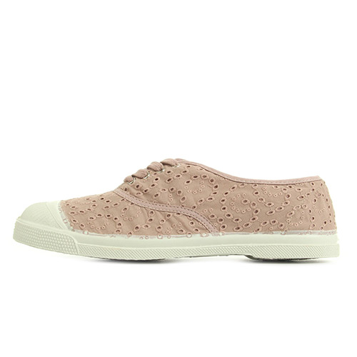 Bensimon Tennis Broderie Anglaise Vieux Rose