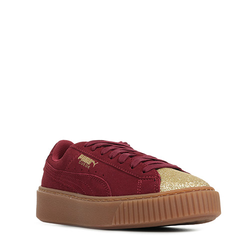 PUMA Suede Platform Glam Jr