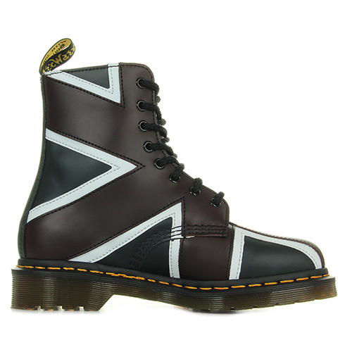 Dr. Martens Pascal Brit Navy Oxblood White Smooth Pu