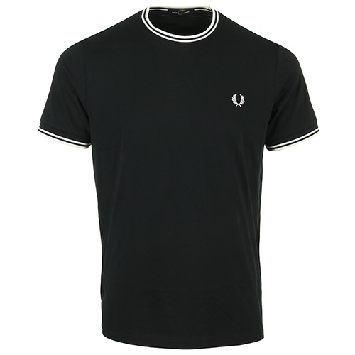 Fred Perry Twin Tipped T Shirt - Noir