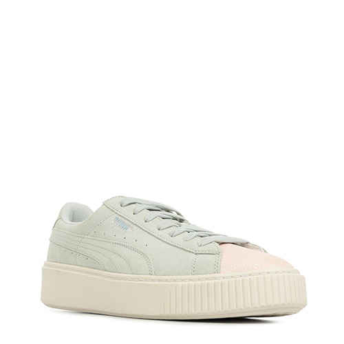 PUMA Suede Platform Glam Jr