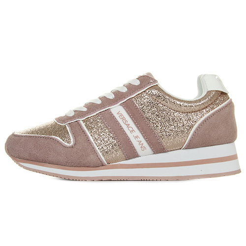 Versace Jeans Linea Fondo Stella Dis1 Suede Coated Shiny Textile
