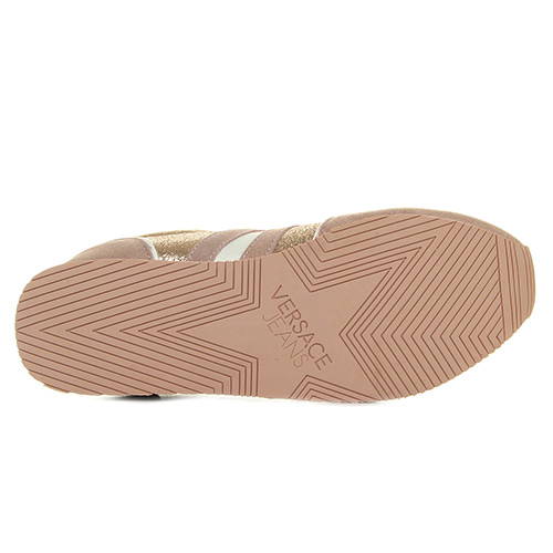 Versace Jeans Linea Fondo Stella Dis1 Suede Coated Shiny Textile