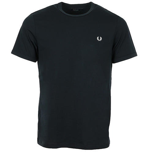 Fred Perry Ringer T-Shirt - Bleu marine