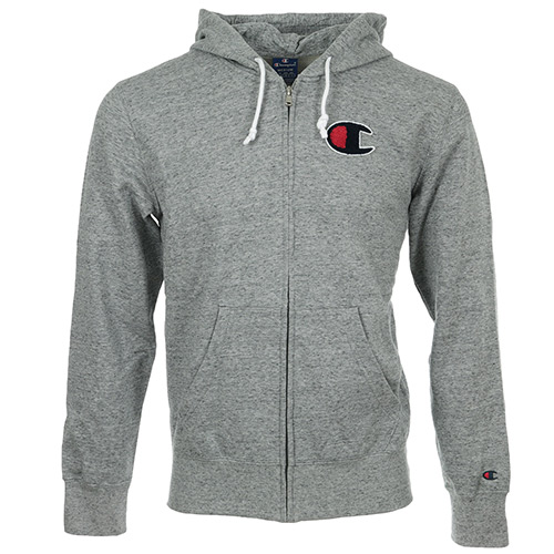 Champion Hooded Full Zip Sweatshirt - Gris