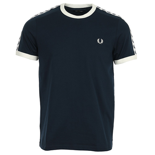 Fred Perry Taped Ringer T-Shirt - Bleu marine
