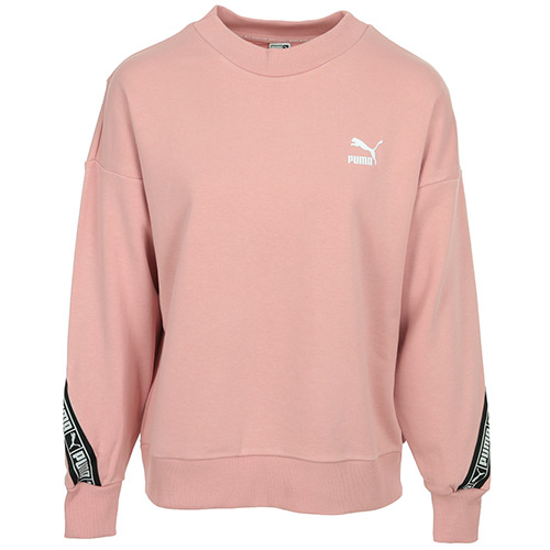 puma tape tie waist crew sweatshirt