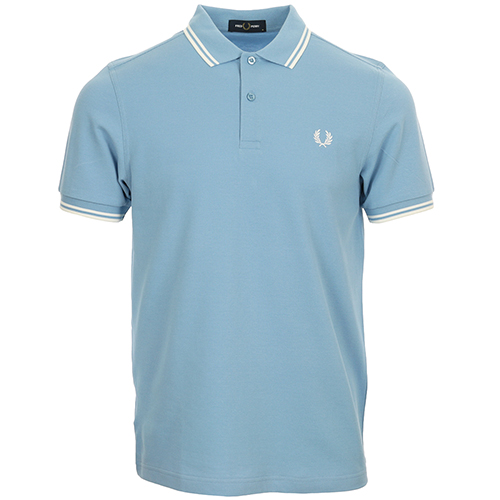Fred Perry Twin Tipped Shirt - Bleu clair