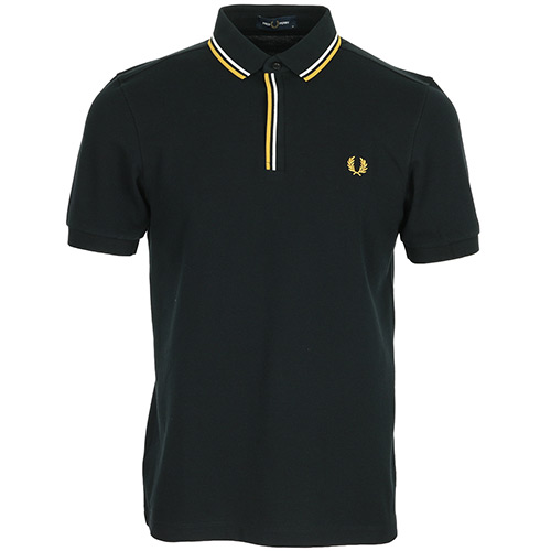 Fred Perry Tipped Placket Polo Shirt - Noir